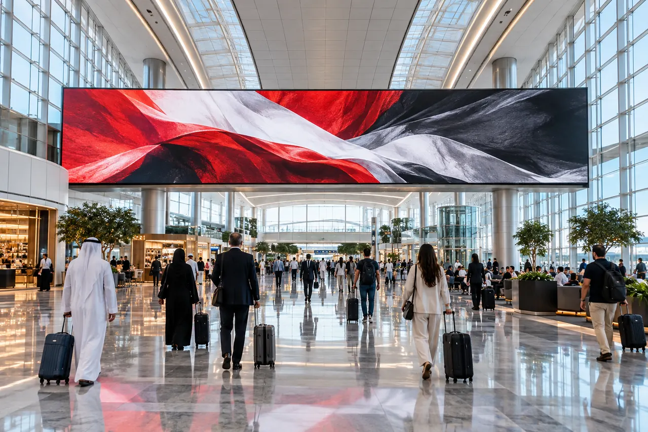 Representative OOHVANTA airport advertising visual